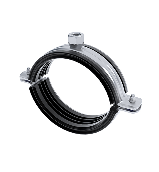 SILENT PIPE CLAMP WITH NUT (HORIZONTAL)