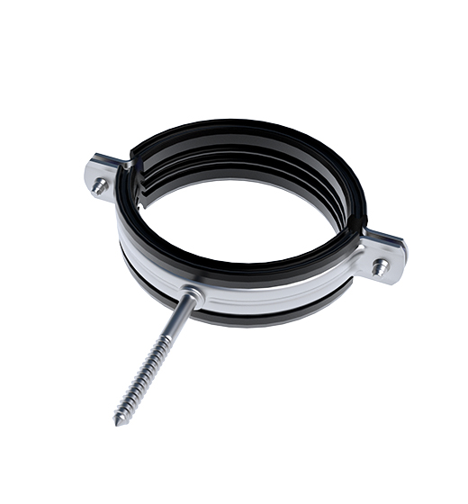 SILENT PIPE CLAMP WITH TRIPHONE (HORIZONTAL)