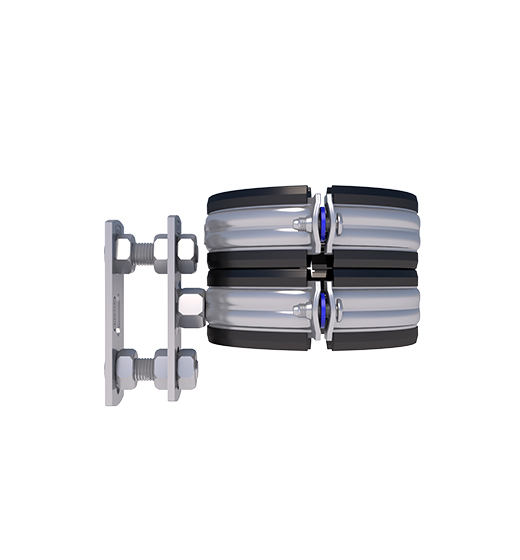 SILENT PIPE CLAMP WITH STAND