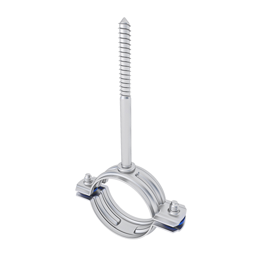 PIPE CLAMP WITH TRIPHONE (NO RUBBER) - LONG