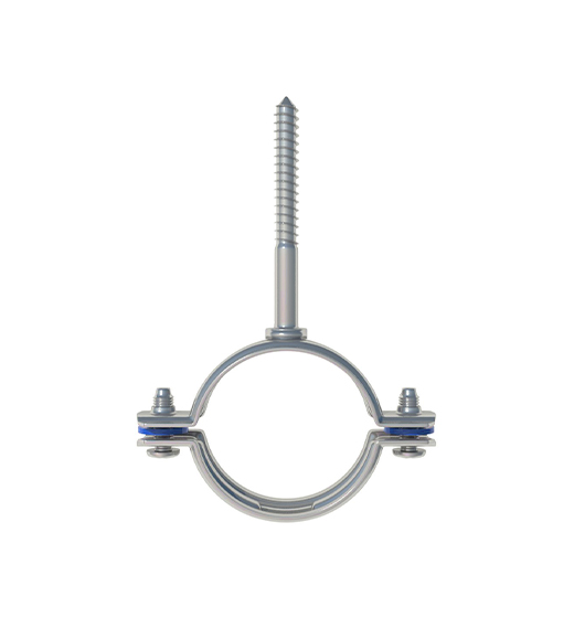 PIPE CLAMP WITH TRIPHONE (NO RUBBER) - SHORT
