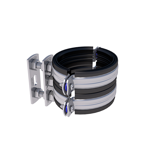 SILENT PIPE CLAMP WITH STAND